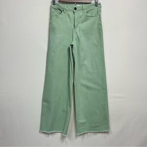 Women's Mint Green Flare Jeans